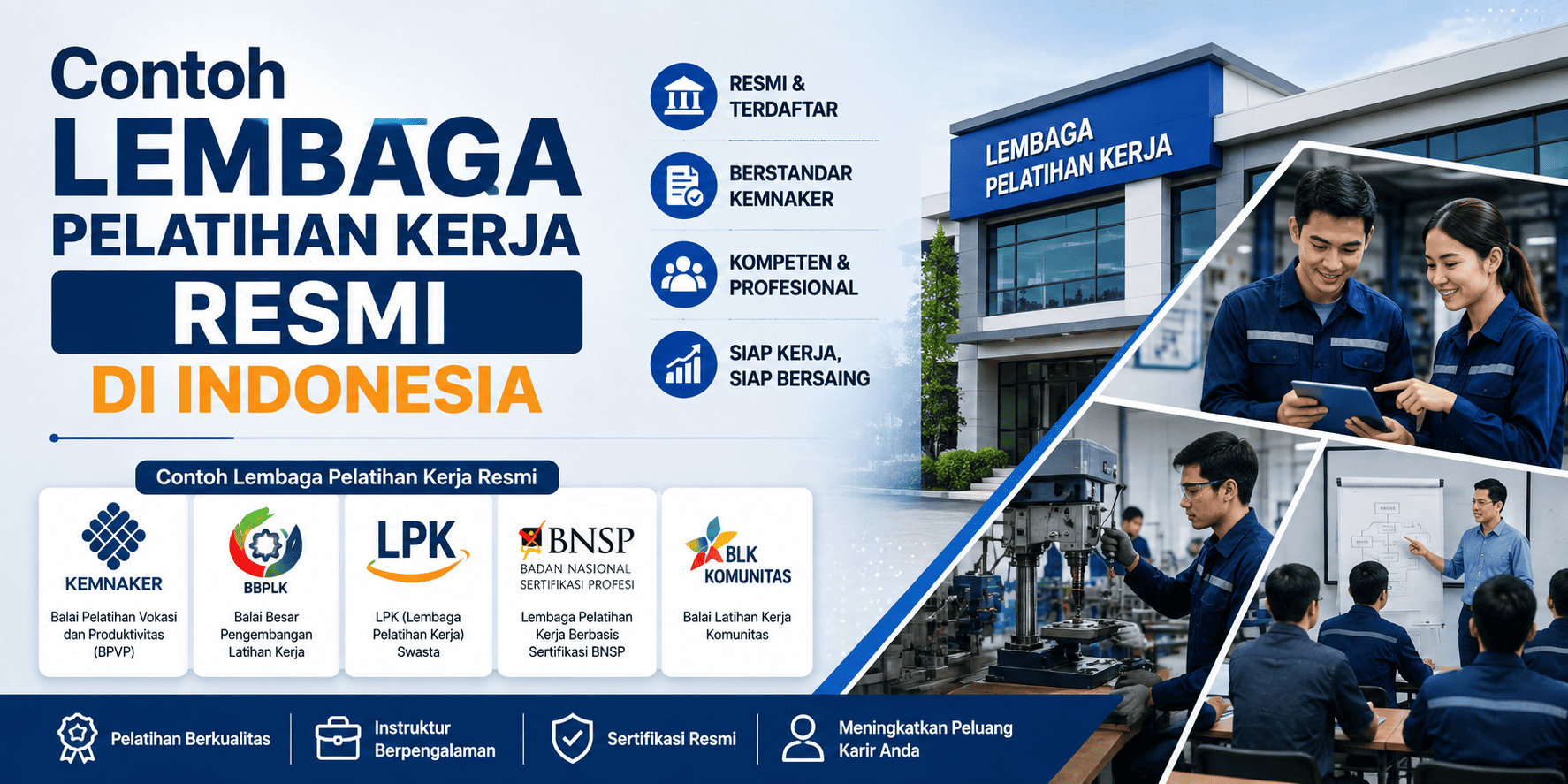 Contoh Lembaga Pelatihan Kerja Resmi di Indonesia